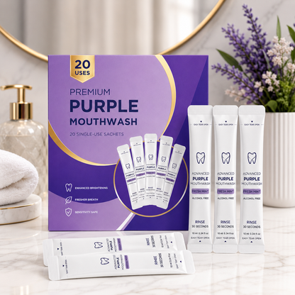 LAST DAY PROMOTION - 59% OFF|Purple Mouthwash- Peroxide-Free - Alcohol Free - Vegan Mint