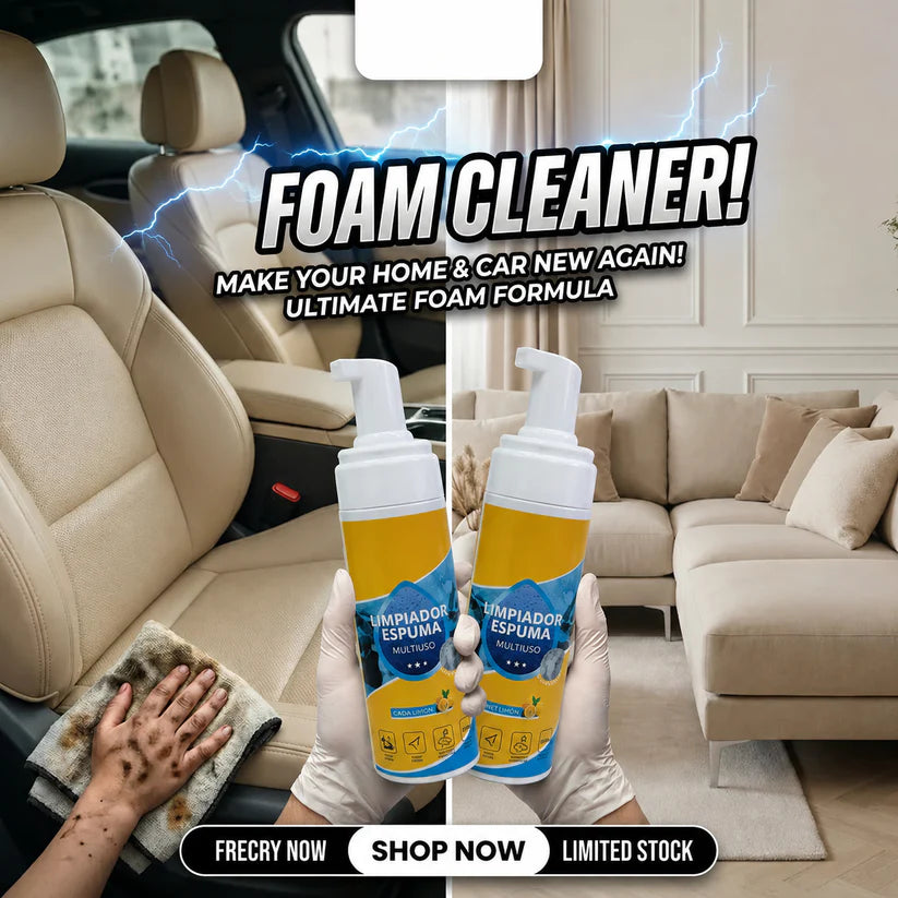 🧴4-in-1 Multi-Enzyme Foam Cleaner – Deep Clean Car, Kitchen, Bathroom & Sofa