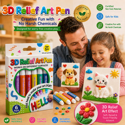 🦄👗Save66% by ordering today丨Posiyo® 3D Relief Art Pen – Turn Flat Drawings Into Touchable 3D Art🪄