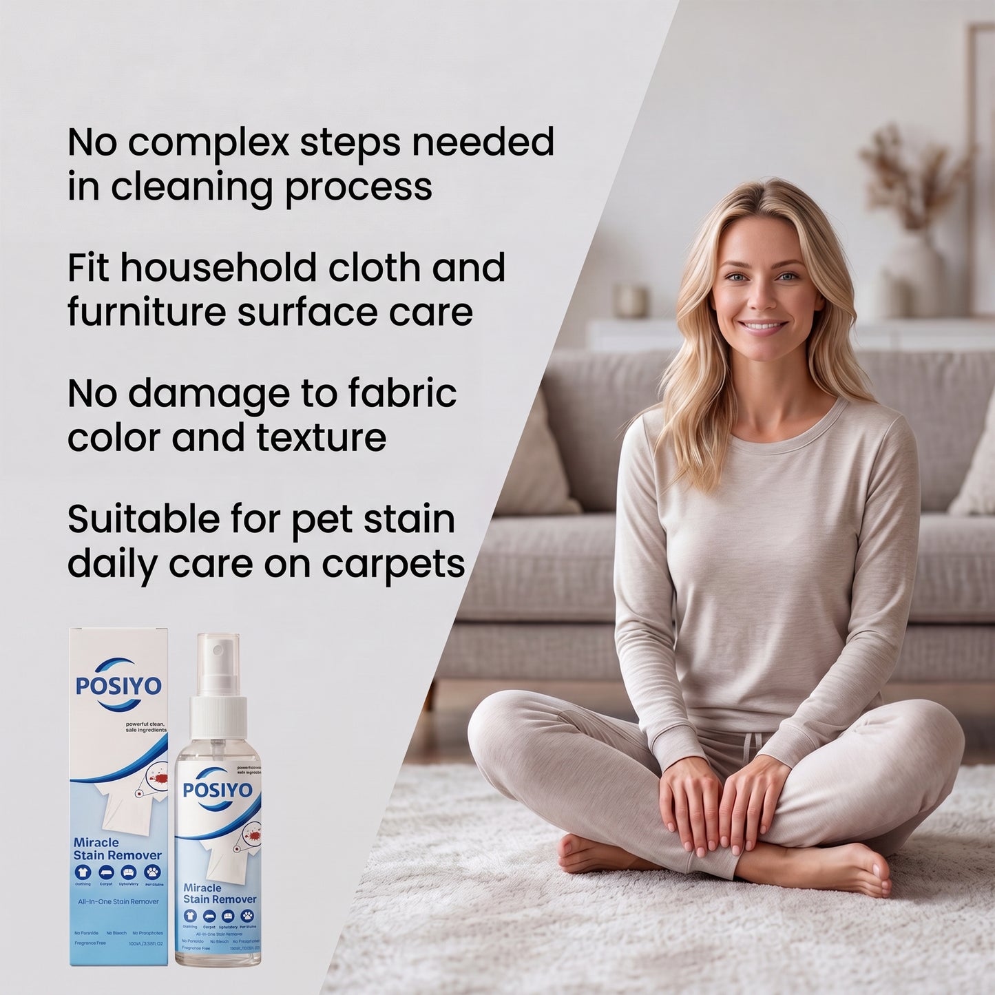 Miracle Stain Remover Spray—REMOVE STAINS IN MINUTES — NOT HOURS