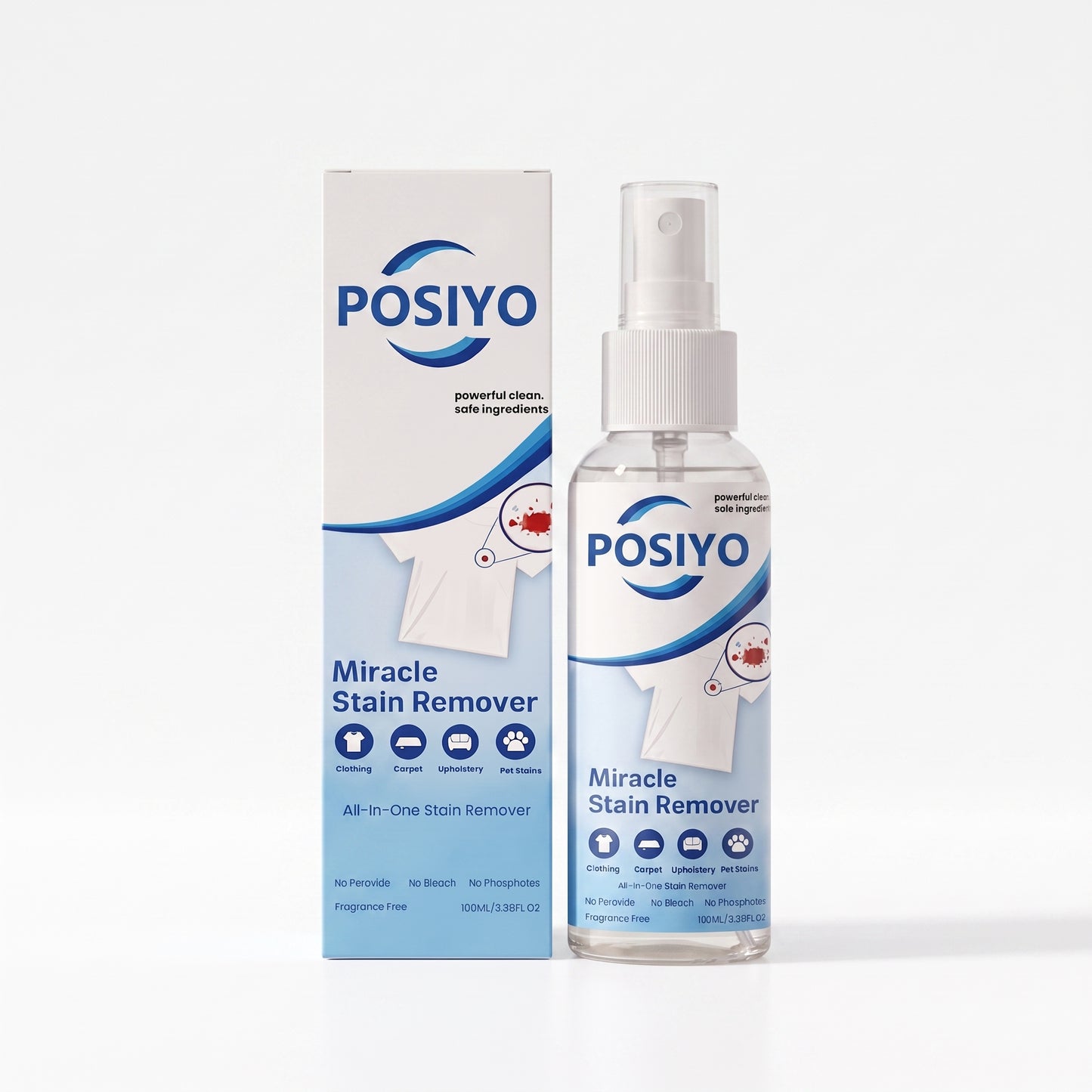 Miracle Stain Remover Spray—REMOVE STAINS IN MINUTES — NOT HOURS