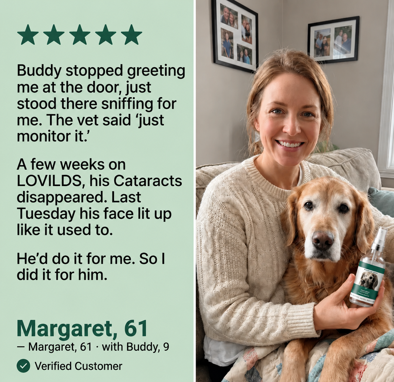 💥50K+ PET PARENTS TRUSTED💕 - LOVILDS™ Pet Lutein Eye Care Spray