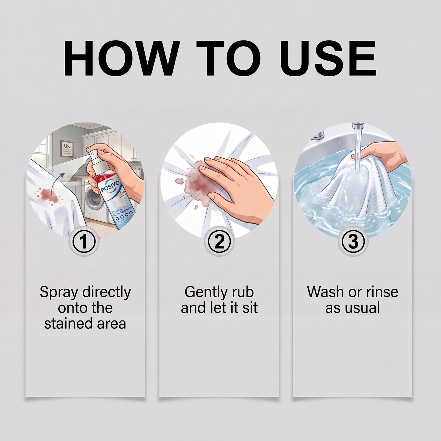 Miracle Stain Remover Spray—REMOVE STAINS IN MINUTES — NOT HOURS
