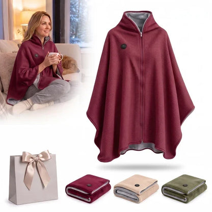 Wearable Heated Shawl 3 Heat Levels Portable Heated Shawl